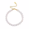 6-7mm Cultured Freshwater White Pearl Bracelet 925 Sterling Silver